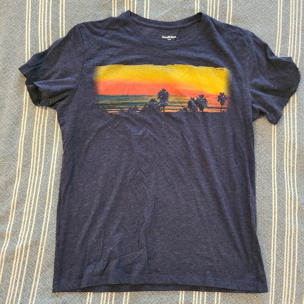 Goodfellow men's tropic beach shirt L